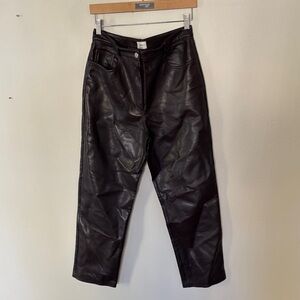 Aritzia brown Leather Pants